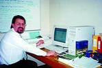 Franzwa Bouwer at his desk in Nelspruit